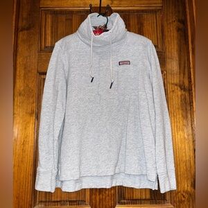 Vineyard Vines Sweatshirt Medium Oversized Collar Gray